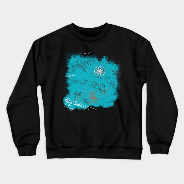 Retro flying Crewneck Sweatshirt by Jirka Svetlik